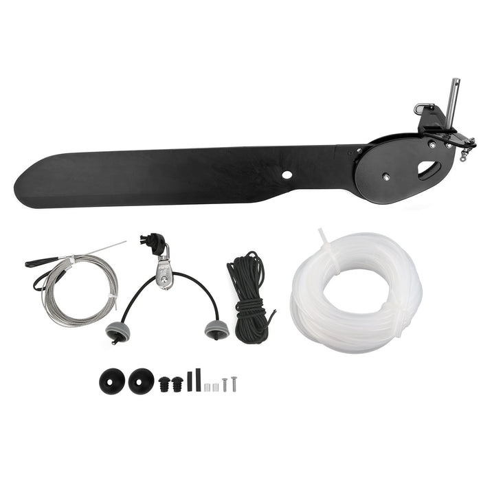 Kayaks Rudder Canoeing Rudder Plastic Canoeing Accessory Tail Vane Rudder Set for Sea Kayaks Fishing Boat Ship Sea Kayaks Rudder