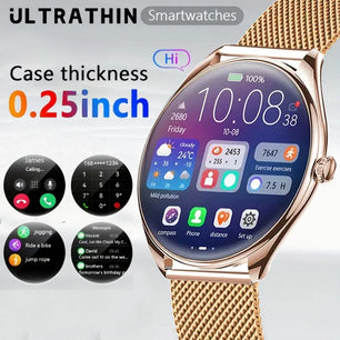 2025 New Utral Thin Women Smart Watch 1.43-inch HD AMOLED Display Bluetooth Call Multi-Sport Tracker Music Player Smart Watch