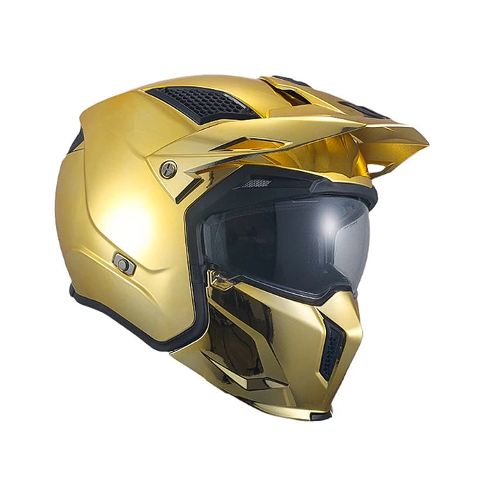 MT Streetfighter SV Helmet Modular Off Road Helmets High Quality Motocross Racing Modular Half Open Electroplated Glossy
