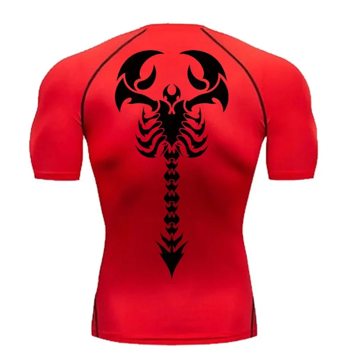 Men's fitness clothing, sports running T-shirt, fitness short sleeved tight fitting shirt, sportswear