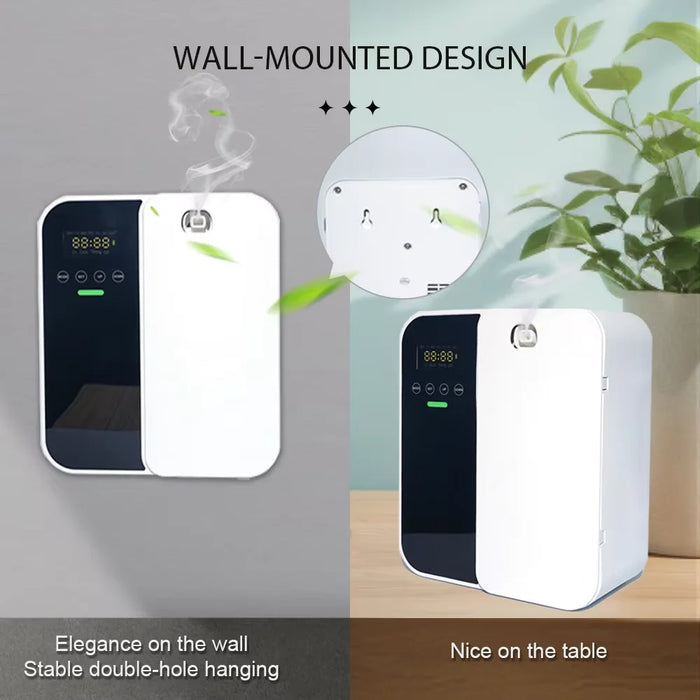 Aroma Diffuser 1000m³ Electric Scent Machine Smell Perfume Essential Oils Air Freshener 500ML Capacity Waterless Diffuser