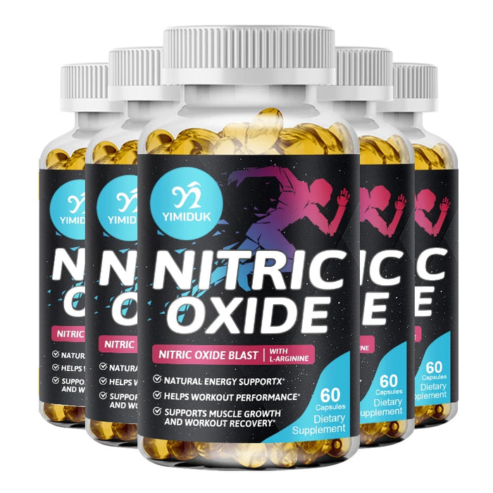 Nitric Oxide Supplement - L Arginine, Supports Muscle Growth and Workout Recovery - Helps Athletic Performance
