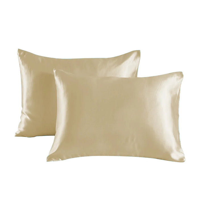 Bedsured King Size Satin Pillowcase Set of 2 - Silky Pillow Cases for Hair and Skin with Envelope Closure Gifts for Women Men