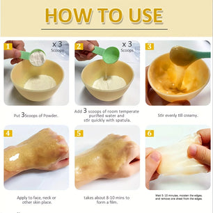 Collagen Jelly Facial Mask powder, Gel Hydrogel Mask, Mask Skin Care Moisturizing and Hydrating 11 Oz (Collagen)