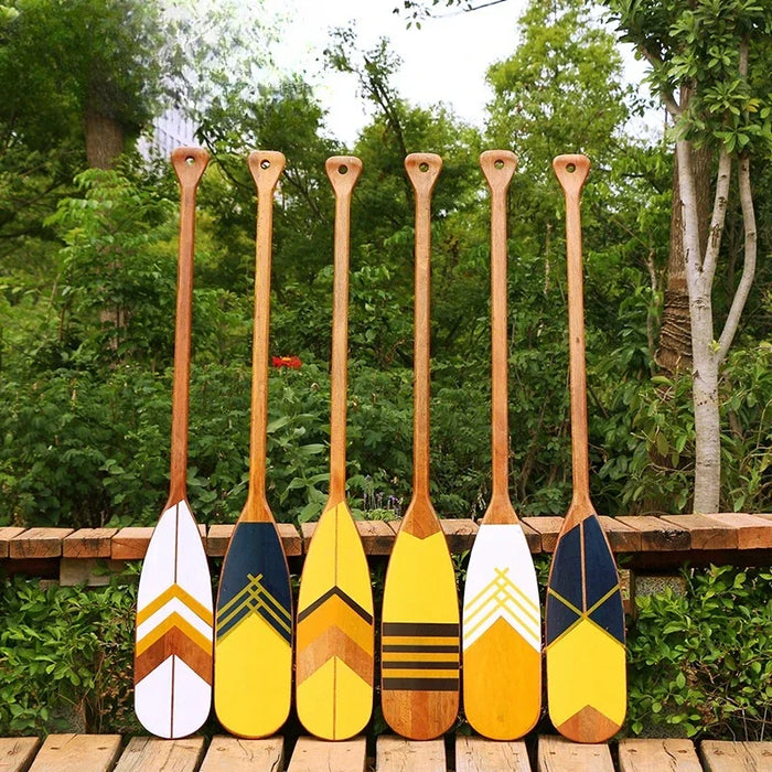 120cm  decoration wooden rowing boat oars canoe paddle