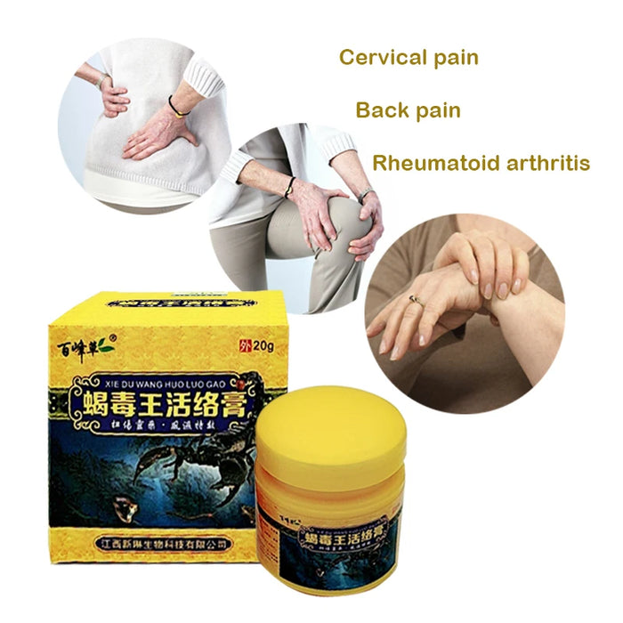 5 Pcs/lot Scorpion Ointment  Pain Plaster Tiger Balm Powerful Efficient Relief Headache Muscle Pain Rheumatism Arthritis
