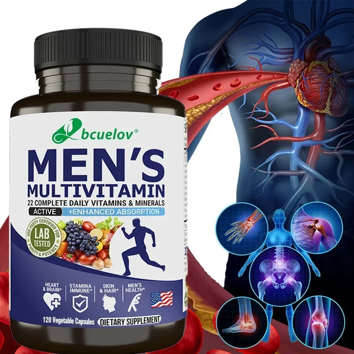 Men's Multivitamin Multimineral Supplement Vitamin ABCDEK Magnesium Calcium Zinc To Replenish Energy and Promote Overall Health