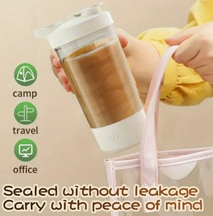 Rechargeable electric blender cup | protein powder shaker+coffee/milk/smoothies/protein milkshakes for family travel gym