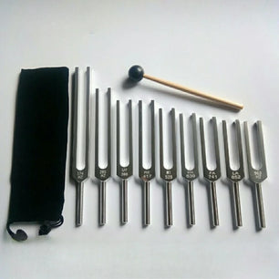 Healing Tuning Fork Full Set Meditation Tuning Forks Spiritual Relaxation Yoga Forks Diapason Mindfulness Percussion Instruments