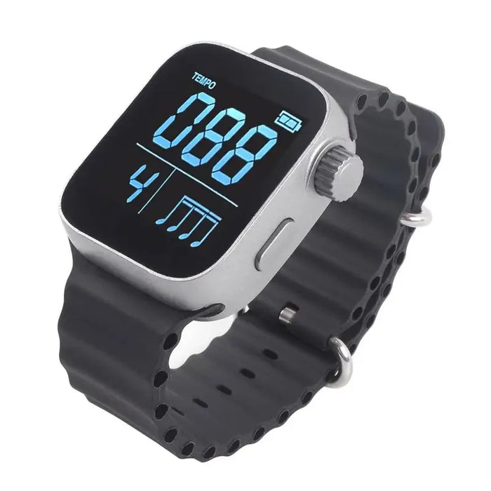 Wearable Vibrating Metronome - Multi-Function Music Instrument Metronome with Adjustable Strap, Watch-Style Design for Sports