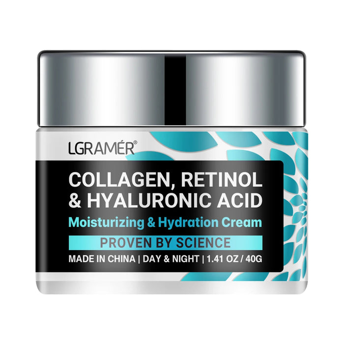 Collagen Cream for Face with Retinol and Hyaluronic Acid Moisturizing Improve Skin Elasticity and Achieve Even Skin Tone