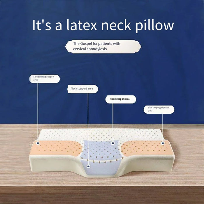 8 hours a night to repair cervical vertebrae to improve sleep，Thailand natural latex，Comfortable home adult pillow