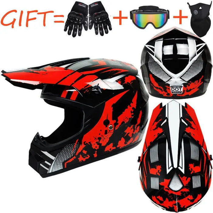 bicycle MTB motocross racing helmet motocross downhill bike helmet off-road mountain full face Helmet capacete motocross casco