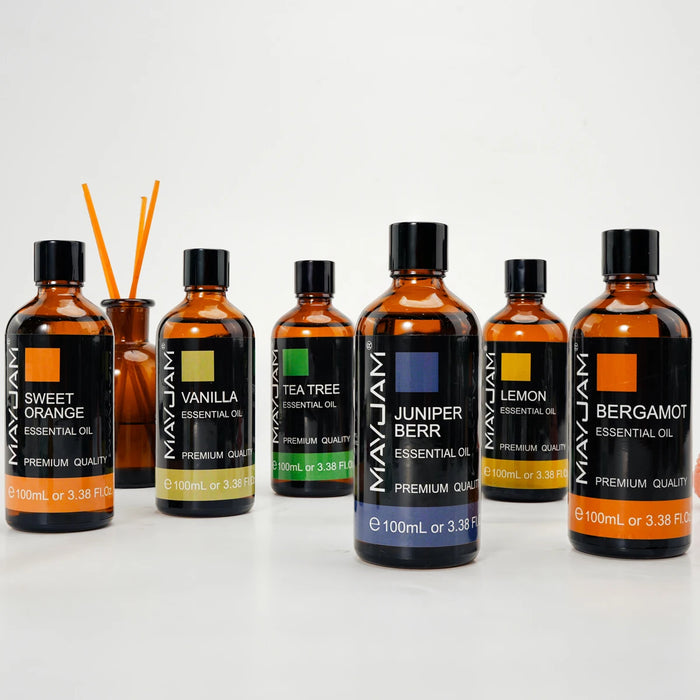 100ML 500ML Plant Essential Oils Aromatherapy Cedar Bergamot Lavender Oregano Fragrance for Humidifier Diffuser Making Perfume