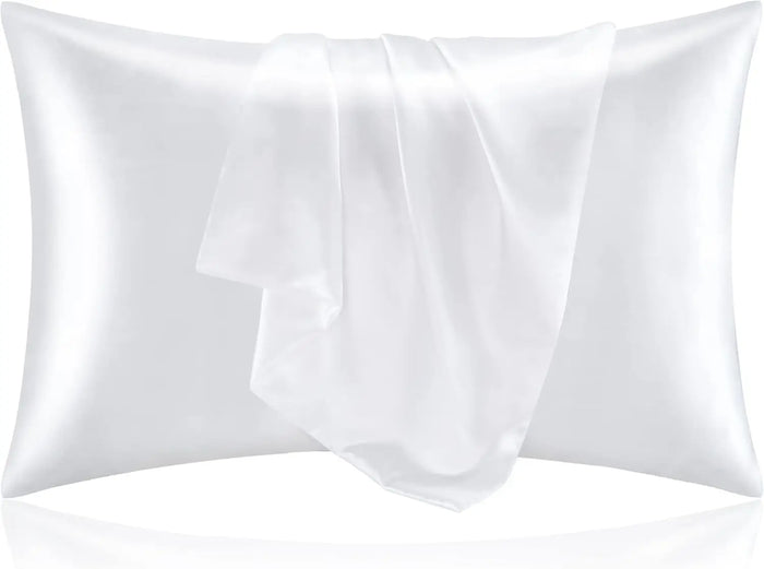 2pcs Satin Pillowcase for Skin and Hair, Satin Pillow Cases Set of 2 Soft Breathable Smooth Cooling Pillow Covers for Sleeping