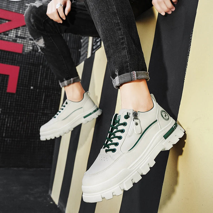 2025 Autumn New Style Versatile Sports Platform Shoes, Korean Version Fashionable Casual Men's Shoes