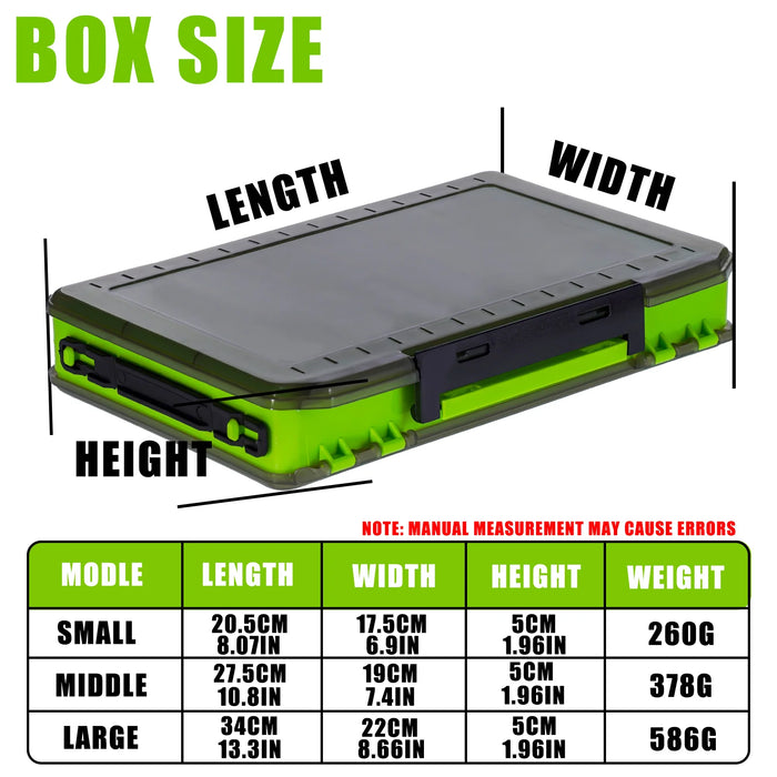 CAZULO Convenient portable double-sided fishing bait, fishing gear accessories storage box, container storage rack