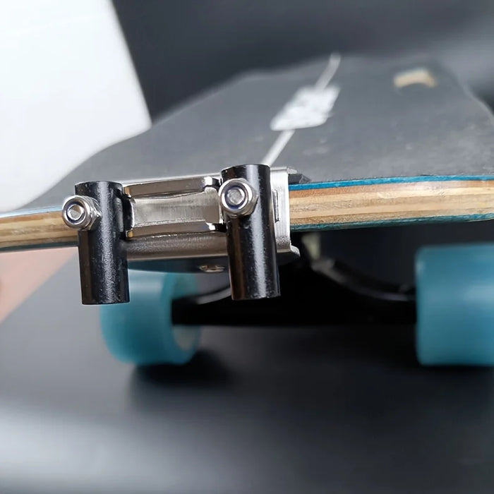 Fun Skateboard Party Accessories and Shooting Props, Including a Longboard Double Kick Skateboard, Spark Igniter, Easy-To-Install No-Drill Skateboard Spark Slider Device, Perfect for Skateboard Enthusiasts, Ideal for Nighttim