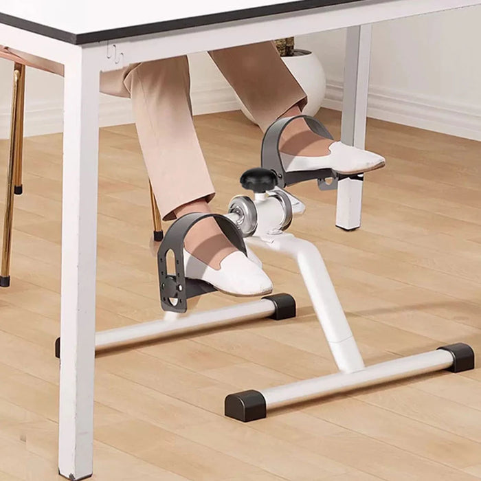 Mini Pedal Exerciser Exercise Bike Indoor Under Desk Bike Pedal Exerciser for Elderly Leg Rehabilitation Home Fitness Equipment