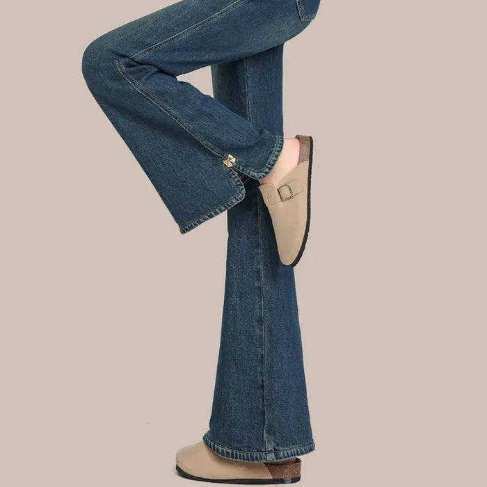 High Waisted Plus Size Flared Jeans for Women 2025 New Arrival