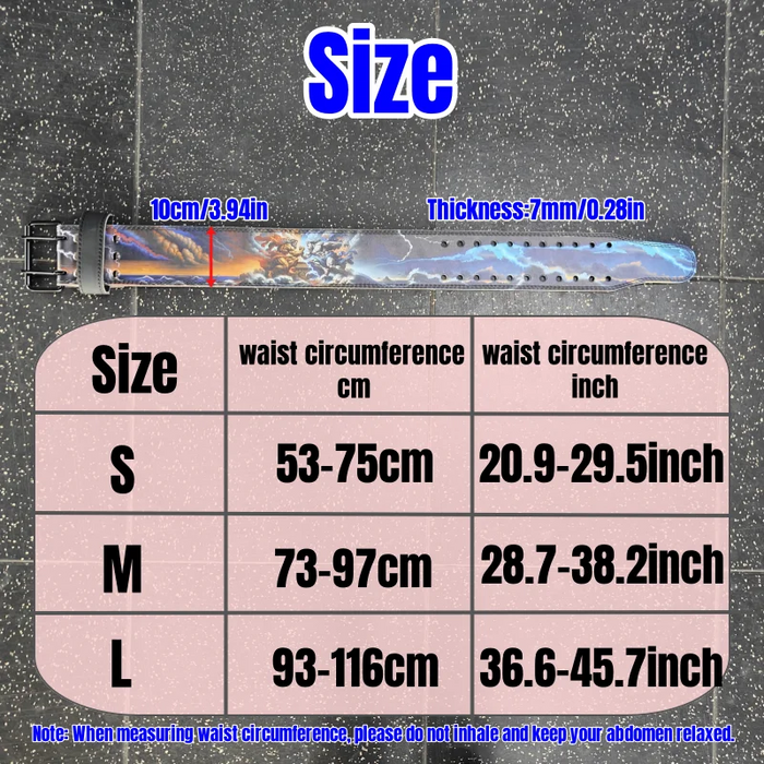 War of Gods Weightlifting Belt Gym Strength Training Belt, Professional Powerlifting Belt for Gym Fitness Workout Waist Support
