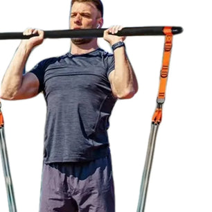 Pilates Workout Equipment with Resistance Bands Portable Weighted Exercise Pilates Bar for Women & Men Home Gym Exercise Fitness