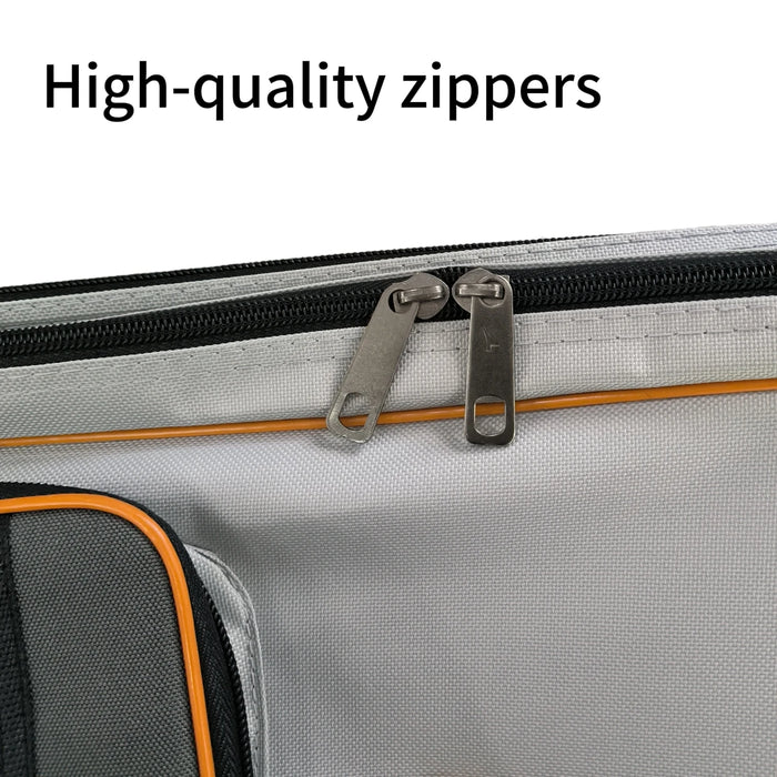 Fishing Gear Bag: Shock & Wear Resistant, Large Capacity with Multi-Layer Storage for Fishing Rods & Tackle