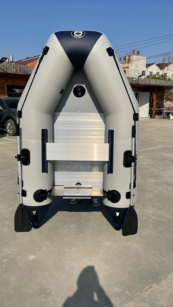 2.7M 4 Person PVC Inflatable Assault Boat Speed Kayak Raft Thickened Wear-resistant Fishing Canoe Aluminum Floor