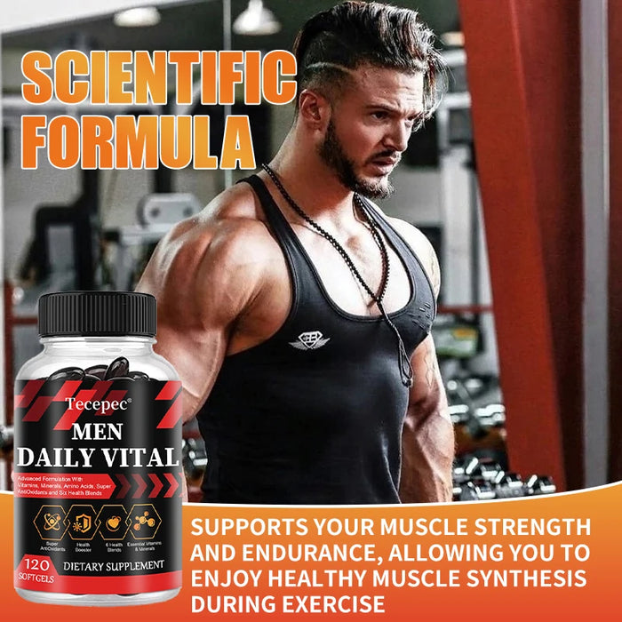 Men's Multivitamin with Vitamins and Minerals - Improve Endurance, Strength, Athletic Performance and Overall Health