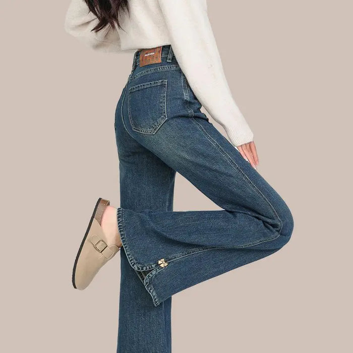 High Waisted Plus Size Flared Jeans for Women 2025 New Arrival