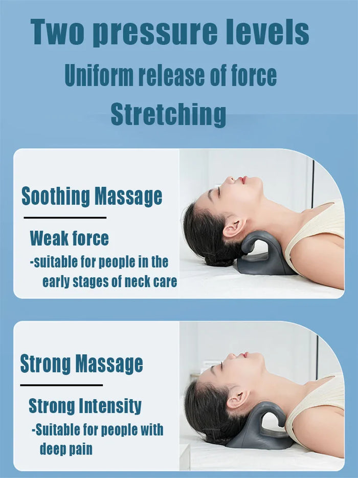 Cervical Massage Pillow Gravity Shiatsu Cervical Massage Pillow Neck & Shoulder Stretch Neck Relaxation