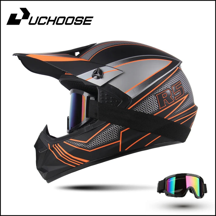 DOT Motocross Helmets  Kask Cross Downhill Soporte Casco Off Road Helmet Racing Classic Motorcycle Original Protective Glasses