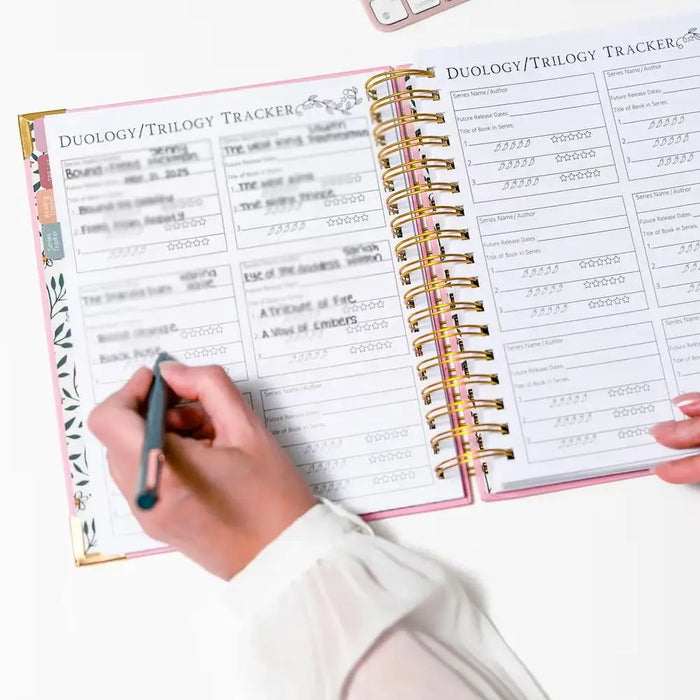 Book Lovers Journal Reading Log Planner For Tracking Books Read Personal Reading Challenge Goal Setting Diary