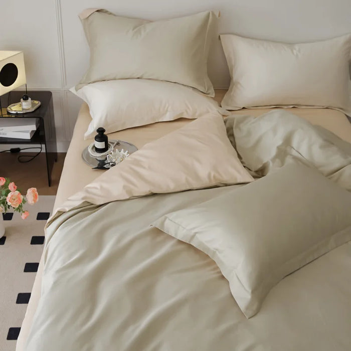 four-piece set light luxury 100s autumn and winter pure cotton bedding dormitory model choose 1.2M bed model three-piece set