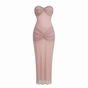 Long Dresses Women Elegant Shinny Sequins Evening Dress Female Sleeveless Backless Long Vestidos Lady Party Club Evening Robes