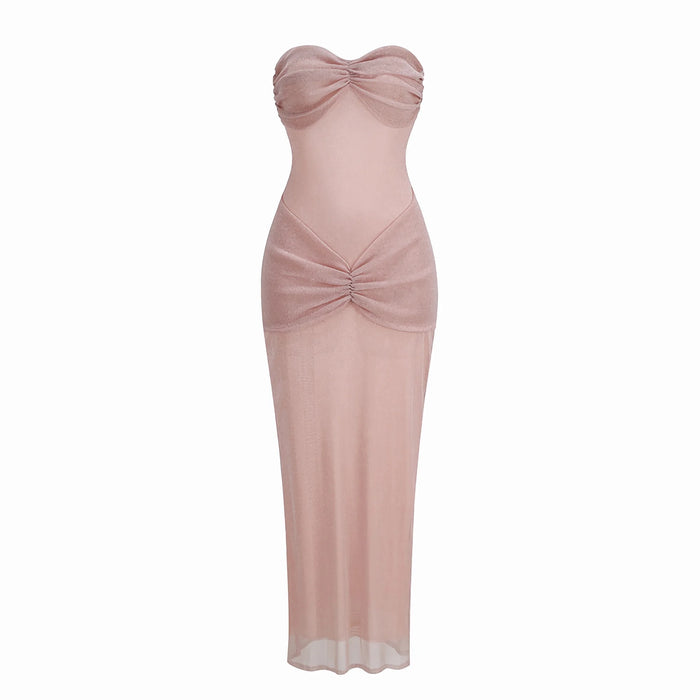 Long Dresses Women Elegant Shinny Sequins Evening Dress Female Sleeveless Backless Long Vestidos Lady Party Club Evening Robes