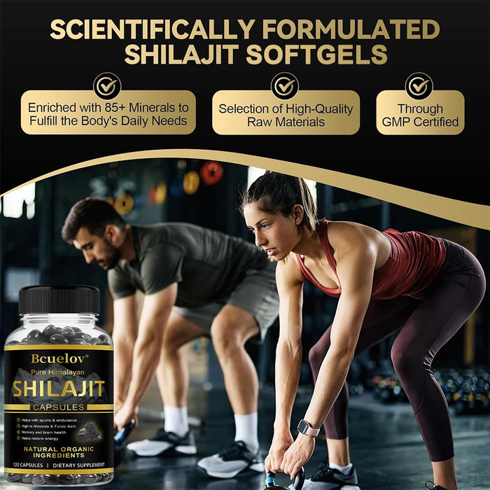Pure Himalayan Shilajit Supplement with Minerals and Fulvic Acid To Support Performance, Endurance, Memory, and Brain Health