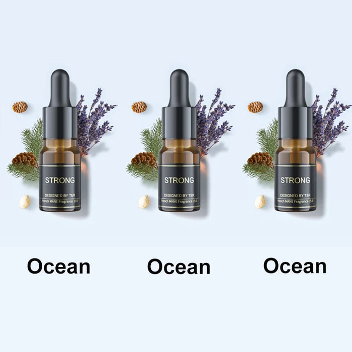 3pcs Car Air Freshener Aromatherapy Specific Essential Oil Three Fragrances  Floral Ocean Cologne