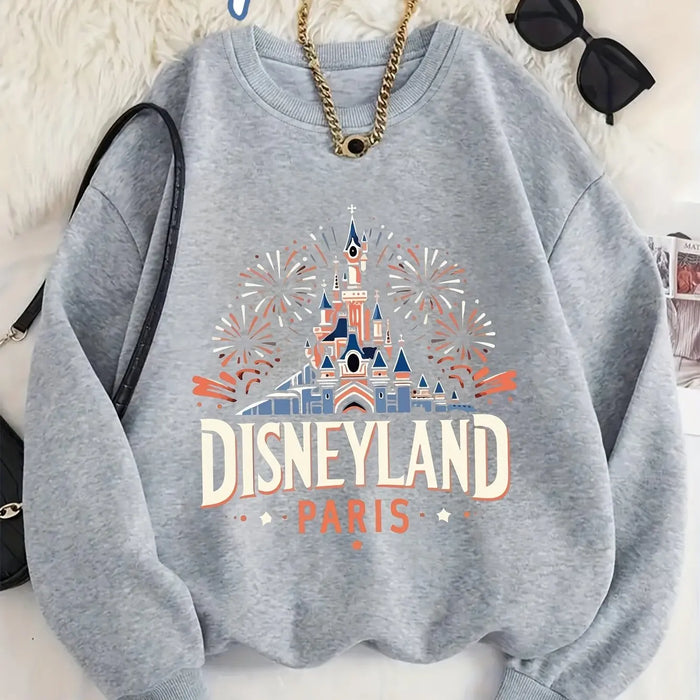 Ladies' Leisure Paris Disneyland Ladies' Autumn and Winter New Casual Fashion Men's and Women's Streetwear