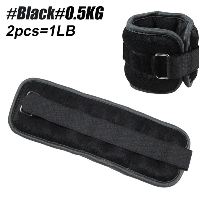1Pair Ankle Weights for Men Women Kids,(0.5kg / 1kg Each Pack) Leg Arm Wrist Weights with Adjustable Strap for Running, Gym