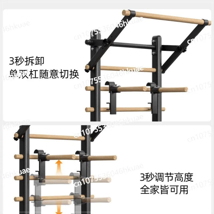 Home Fitness Equipment Rib Frame Horizontal Bar Material Pull-up Rehabilitation Dance Leg Stretches Indoor Exercise Equipment
