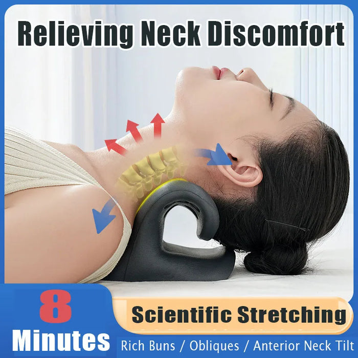 Cervical Massage Pillow Gravity Shiatsu Cervical Massage Pillow Neck & Shoulder Stretch Neck Relaxation