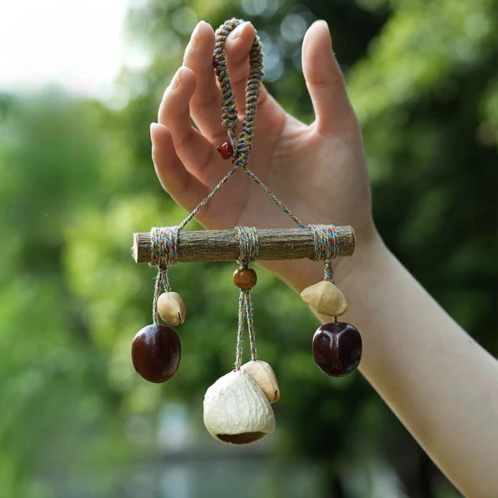 Mindfulness Wind Chimes Diapason Meditation Wind Chime Yoga Relaxation Nut Shell Bells Sound Healing Musical Instrument Bell