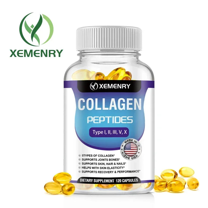 Collagen Peptide - Anti-Aging, Anti-oxidation, Anti-wrinkle, Type I, II, III, V Premium Collagen ComplexSupplements