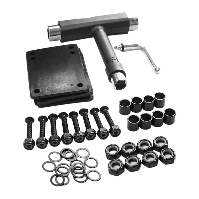 Skateboard Wheels Set Skateboard Pads Skateboard Tool for Skateboard Durable