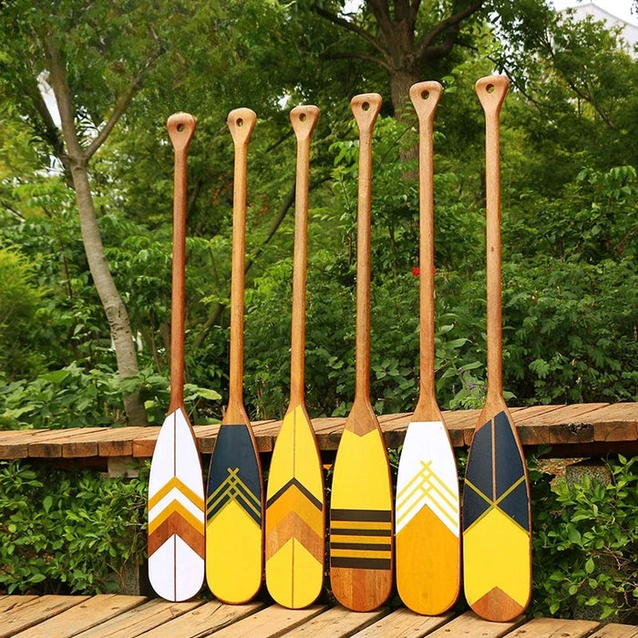 120cm  decoration wooden rowing boat oars canoe paddle