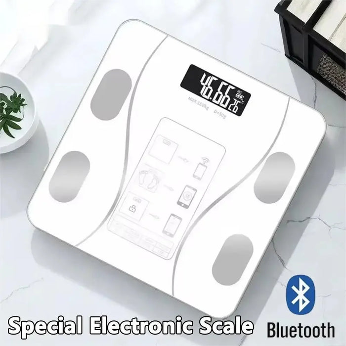 (Top selling) Smart Weight Scale with Bluetooth Connectivity for BodyMetrics Monitoring
