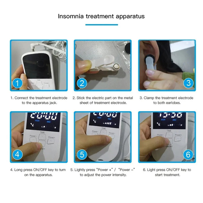 CES Vagus Nerve Stimulation Clip Ear Sleep Aid Device Relieve Insomnia Sleep Anxiety Depression Reliever Promote Fast Sleep Deep