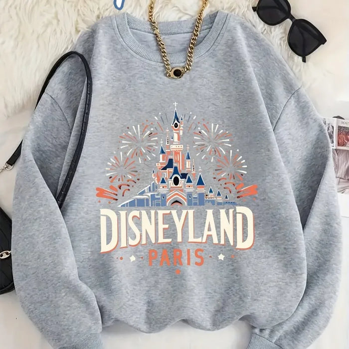 Ladies' Leisure Paris Disneyland Ladies' Autumn and Winter New Casual Fashion Men's and Women's Streetwear