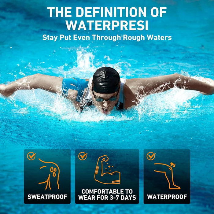 10PCS Precut Kinesiology Tape for Shoulder Pain Relief – Waterproof, Elastic Support for Rotator Cuff & Injury Recovery